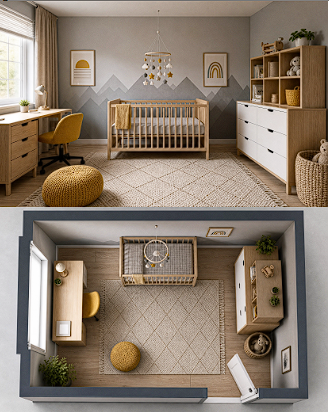 Exemplo de quarto infantil do catálogo Quarto Perfeito